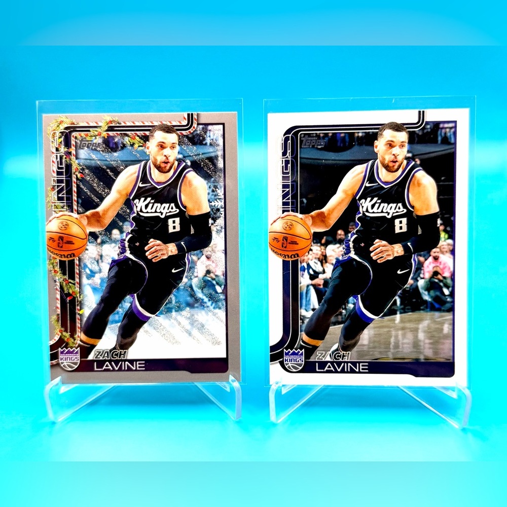 🔥Zach Lavine Topps Card Lot!🔥Grey Holiday Glitter + Topps Insert!